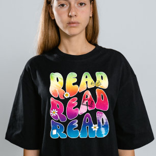 T-shirt En Tri-matière Retro Vintage Été Lecture