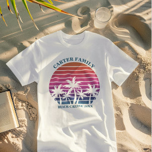T-shirt En Tri-matière Réunion de famille de vacances à la plage personna