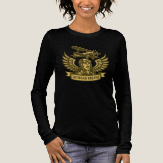 T-shirt En Tri-matière Rêves Skyward - Emblème Biplane Vintage