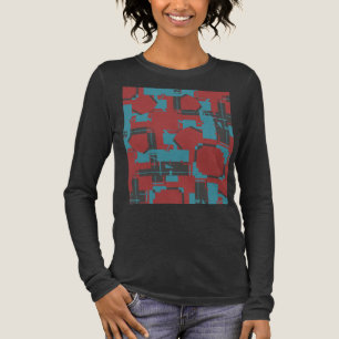 T-shirt En Tri-matière Revêtement Abstrait en MCM bleu turquoise
