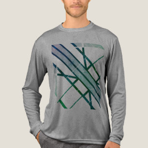 T-shirt En Tri-matière Revêtement MCM géométrique en diagonale gris vert