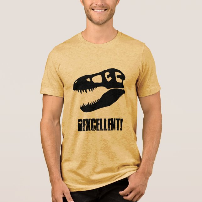T-shirt En Tri-matière Rexcellent ! Crâne de dinosaure T. rex (Recto)
