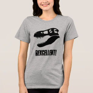 T-shirt En Tri-matière Rexcellent ! Crâne de dinosaure T. rex