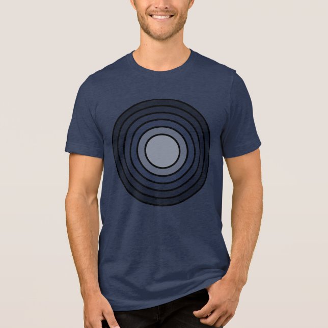 T-shirt En Tri-matière Rholmn (Marine combinée) (Recto)