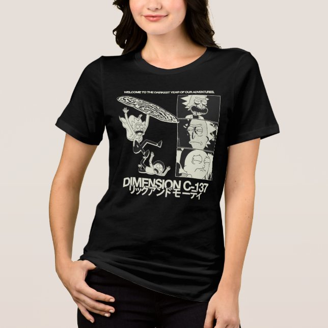 T-shirt En Tri-matière RICK ET MORTY™ | Dimension C-137 (Recto)