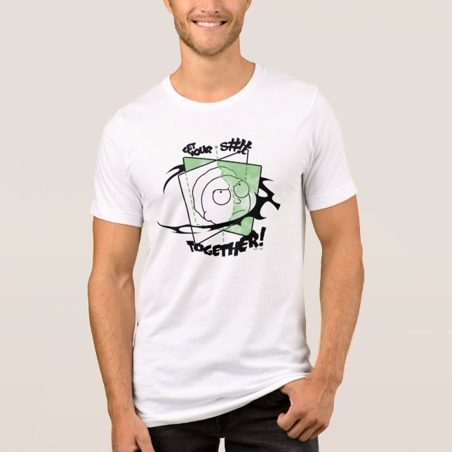 T-shirt En Tri-matière RICK ET MORTY™ | Prenez votre S# ! t Together ! (Recto)