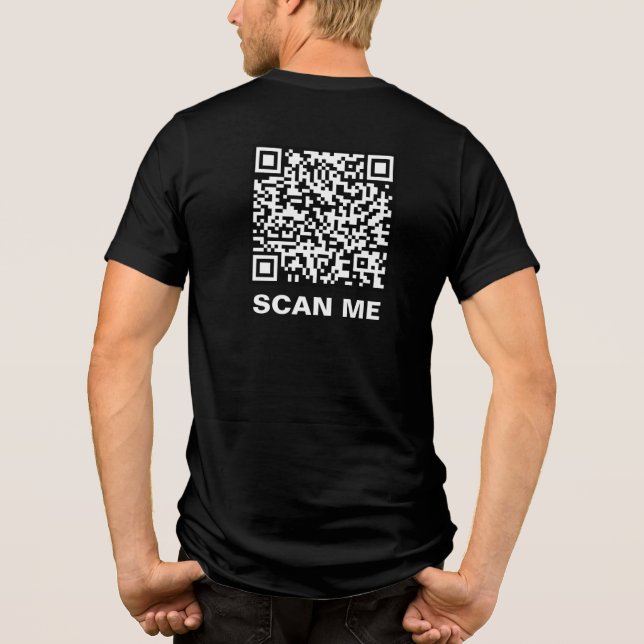 T-shirt En Tri-matière Rick Roll Code QR (Verso)