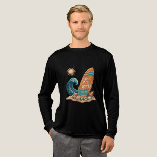 T-shirt En Tri-matière Ride the Waves Surfboard Illustration - Tropical S