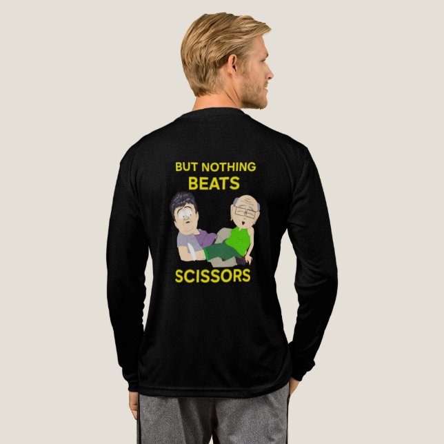 T-shirt En Tri-matière Rien ne bat les ciseaux  (Verso complet)