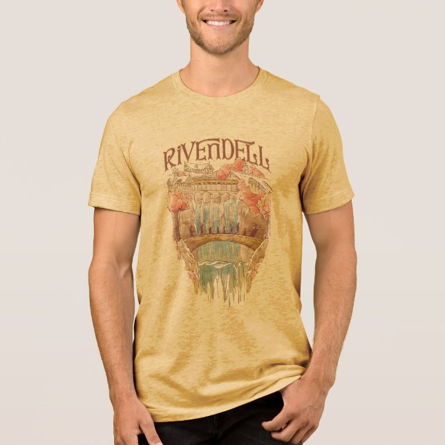 T-shirt En Tri-matière RIVENDELL™ Illustration aquarelle Fellowship (Recto)
