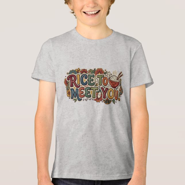 T-shirt En Tri-matière Riz à vous rencontrer (Recto)