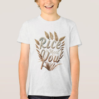 T-shirt En Tri-matière Riz pour vous rencontrer