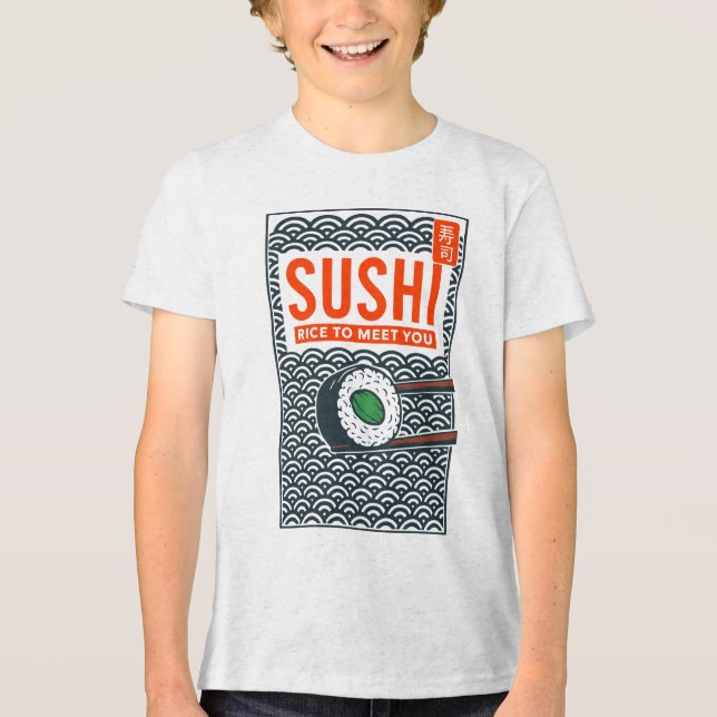 T-shirt En Tri-matière Riz pour vous rencontrer (Recto)