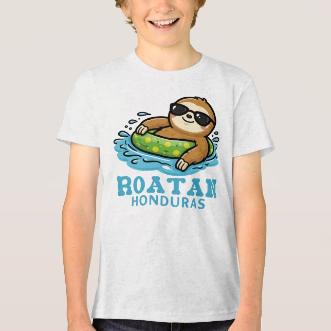 T-shirt En Tri-matière Roatan Honduras (Recto)