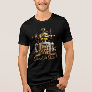 T-shirt En Tri-matière Robot Barman Futuriste "Secoué ou Remué"