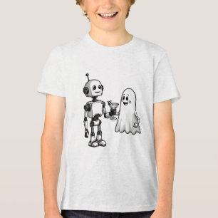 T-shirt En Tri-matière Robot Shake Fantôme Éffrayant Halloween rébotique