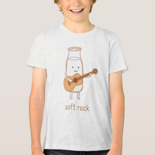 T-shirt En Tri-matière Roche douce - Cute Milk Bottle Guitar Pun