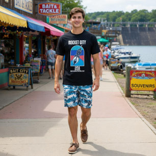 T-shirt En Tri-matière Rocket City USA