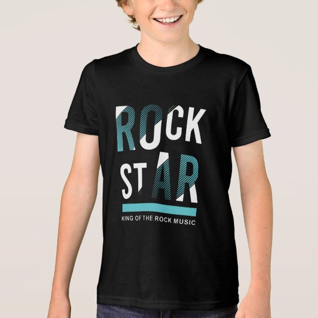T-shirt En Tri-matière Rockstar King of the Rock Music (Recto)
