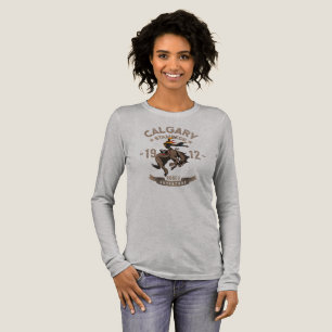 T-shirt En Tri-matière Rodeo Calgary Stampede   Manches Longues Femme