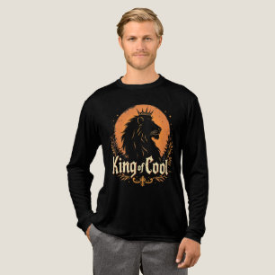 T-shirt En Tri-matière Roi Vintage Lion de la Couronne Graphique Cool