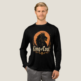T-shirt En Tri-matière Roi Vintage Lion de la Couronne Graphique Cool