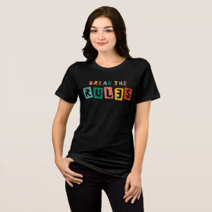 T-shirt En Tri-matière Rompre les règles - Retro Tri-Blend Shirt