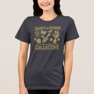 T-shirt En Tri-matière Roots & Blooms Jardinage Jardin Botanique Vintage