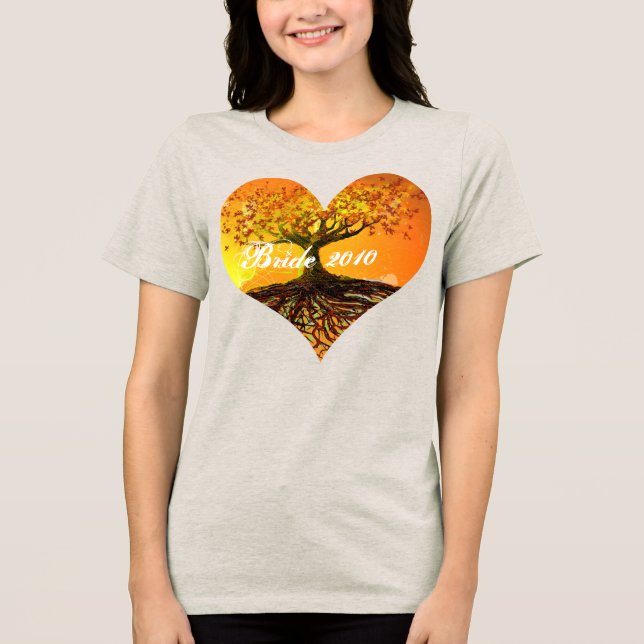 T-shirt En Tri-matière Roots of Love Forest Wedding Party (Recto)