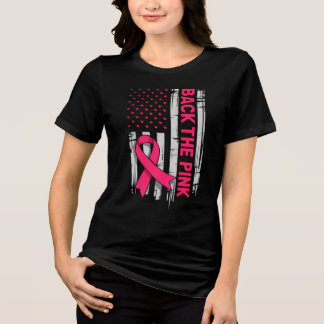 T-SHIRT EN TRI-MATIÈRE ROSE