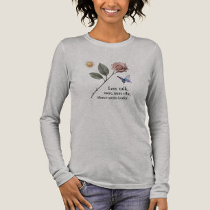 T-shirt En Tri-matière Rose et Papillon Élégants Femmes