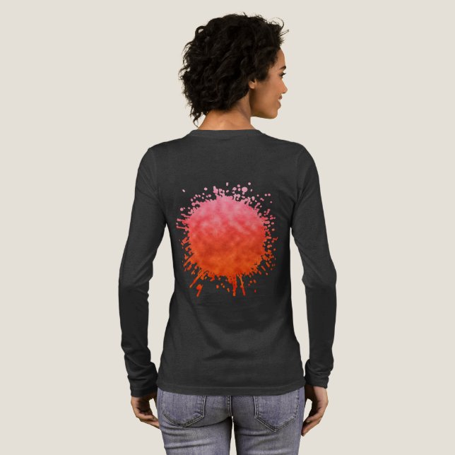 T-shirt En Tri-matière Rosée flamboyante (Verso complet)