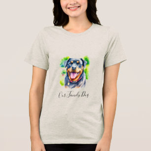 T-shirt En Tri-matière Rottweiler Familial Animal de Compagnie Couleur Ea