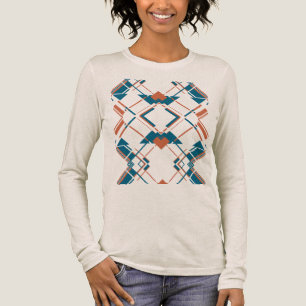 T-shirt En Tri-matière Rouille Turquoise Regard Symétrique Angular du Su