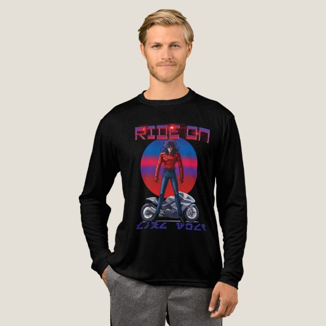 T-shirt En Tri-matière Roule comme un loup  (Recto complet)
