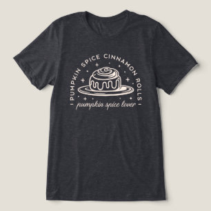 T-shirt En Tri-matière Rouleaux de cannelle à épices citrouilles