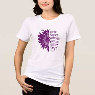 T-shirt En Tri-matière Ruban de sensibilisation à la maladie d'Alzheimer