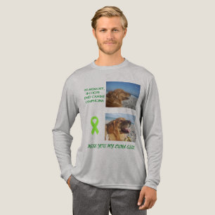 T-shirt En Tri-matière Ruban de sensibilisation au cancer du chien pour t