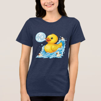 T-shirt En Tri-matière Rubber duck with bubble 40 bingo shirt