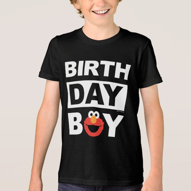 T-shirt En Tri-matière Rue Sésame | Elmo - Birthday Boy (Recto)