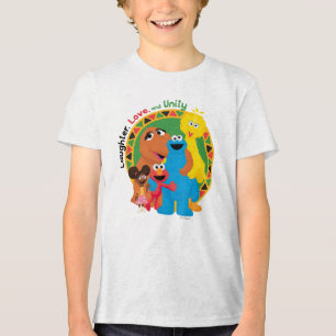 T-shirt En Tri-matière Rue Sésame Rire, amour et unité
