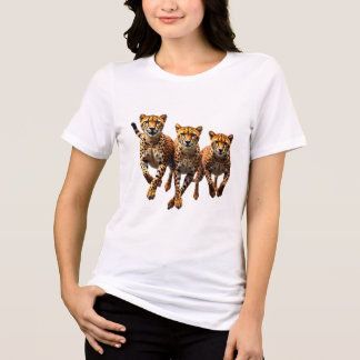 T-shirt En Tri-matière Running Cheetahs – Trio in Motion