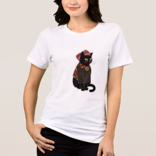 T-shirt En Tri-matière Sac à main Tribal Chief Black Cat