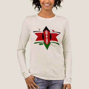 T-shirt En Tri-matière Safari Drapeau Kenyan Conception : Liste de seaux