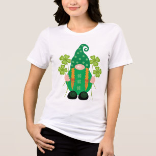 T-shirt En Tri-matière Saint Patrick’s Day Gnome avec Shamrock