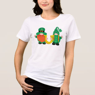 T-shirt En Tri-matière Saint Patrick's Day Lucky Gnome Duo