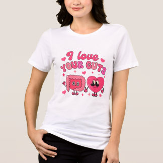T-shirt En Tri-matière Saint Valentin Gastro Endoscopy Nurse I Love Your