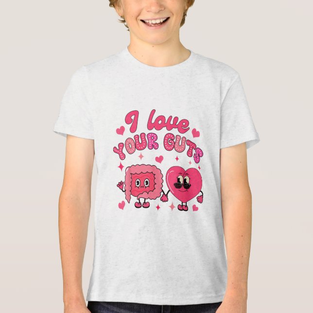 T-shirt En Tri-matière Saint Valentin Gastro Endoscopy Nurse I Love Your (Recto)