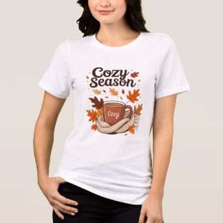 T-shirt En Tri-matière Saison Cosy Automne Ambiance Café