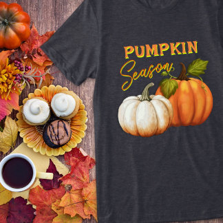 T-shirt En Tri-matière Saison des citrouilles dicton d'automne